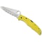 Spyderco 2024 Spyderco, Reveal V5, Pacific Salt 2, Serrated Edge, Yellow Frn SPY-C91SYL2 - alternate 3